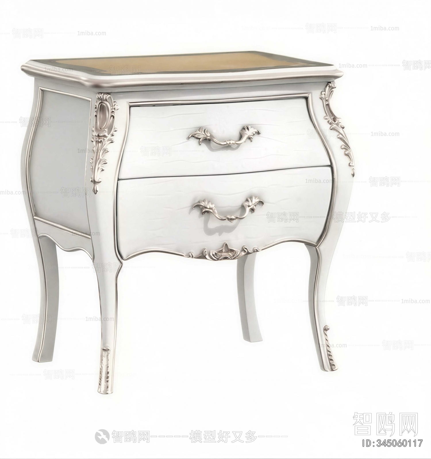 European Style Bedside Cupboard