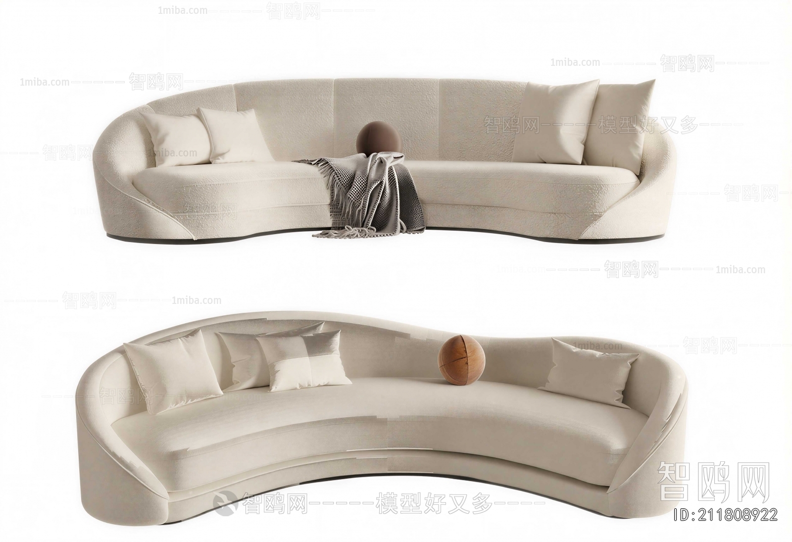 Modern Curved Sofa