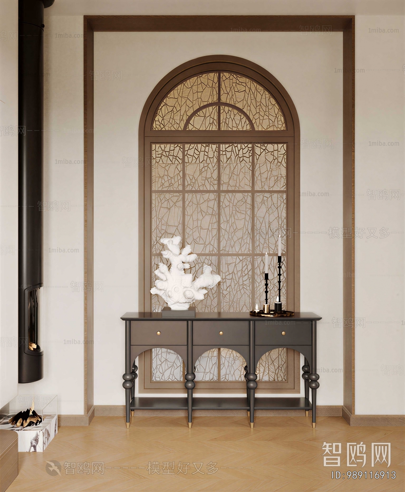 French Style Entrance Cabinet