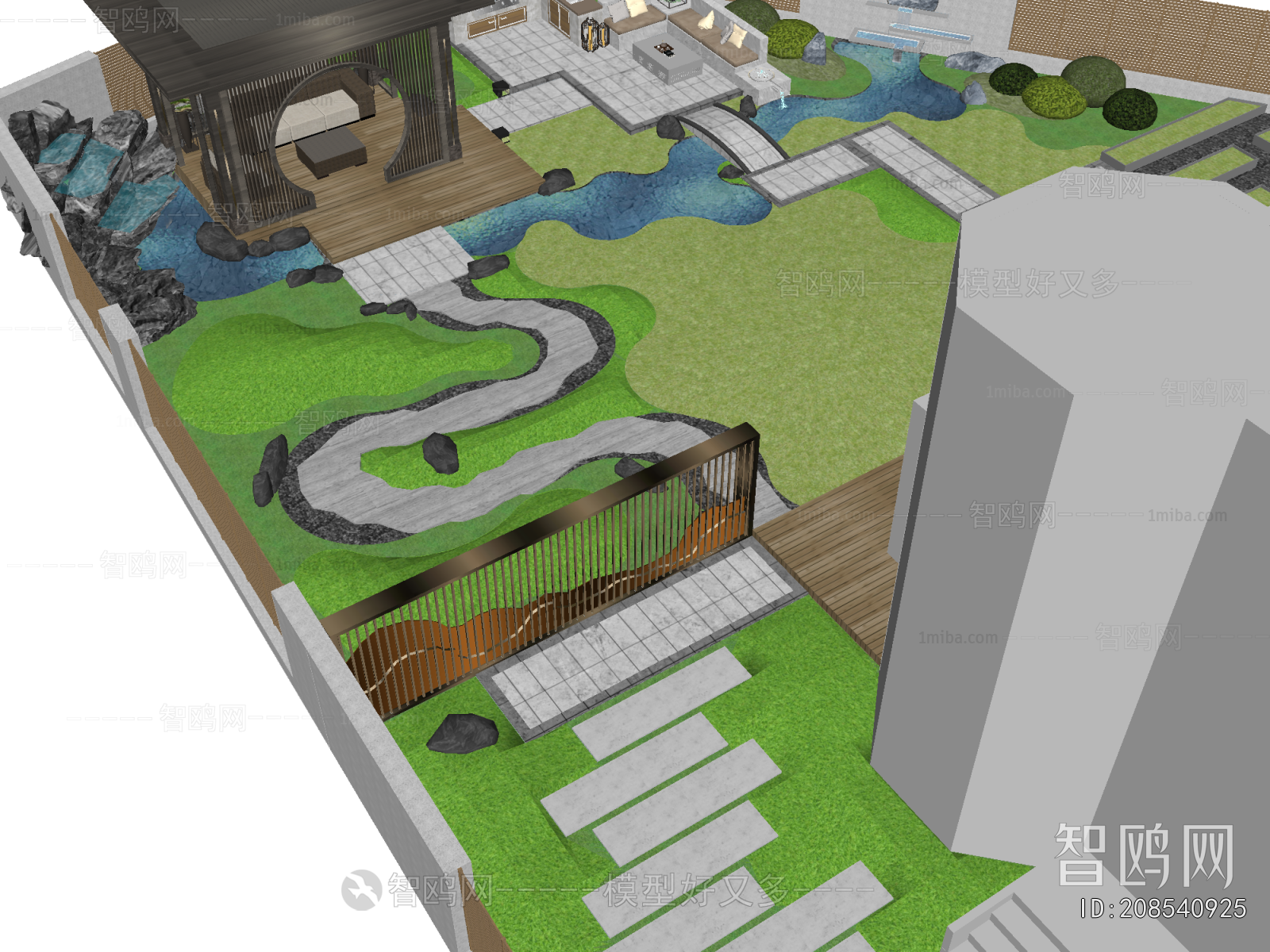 New Chinese Style Terrace