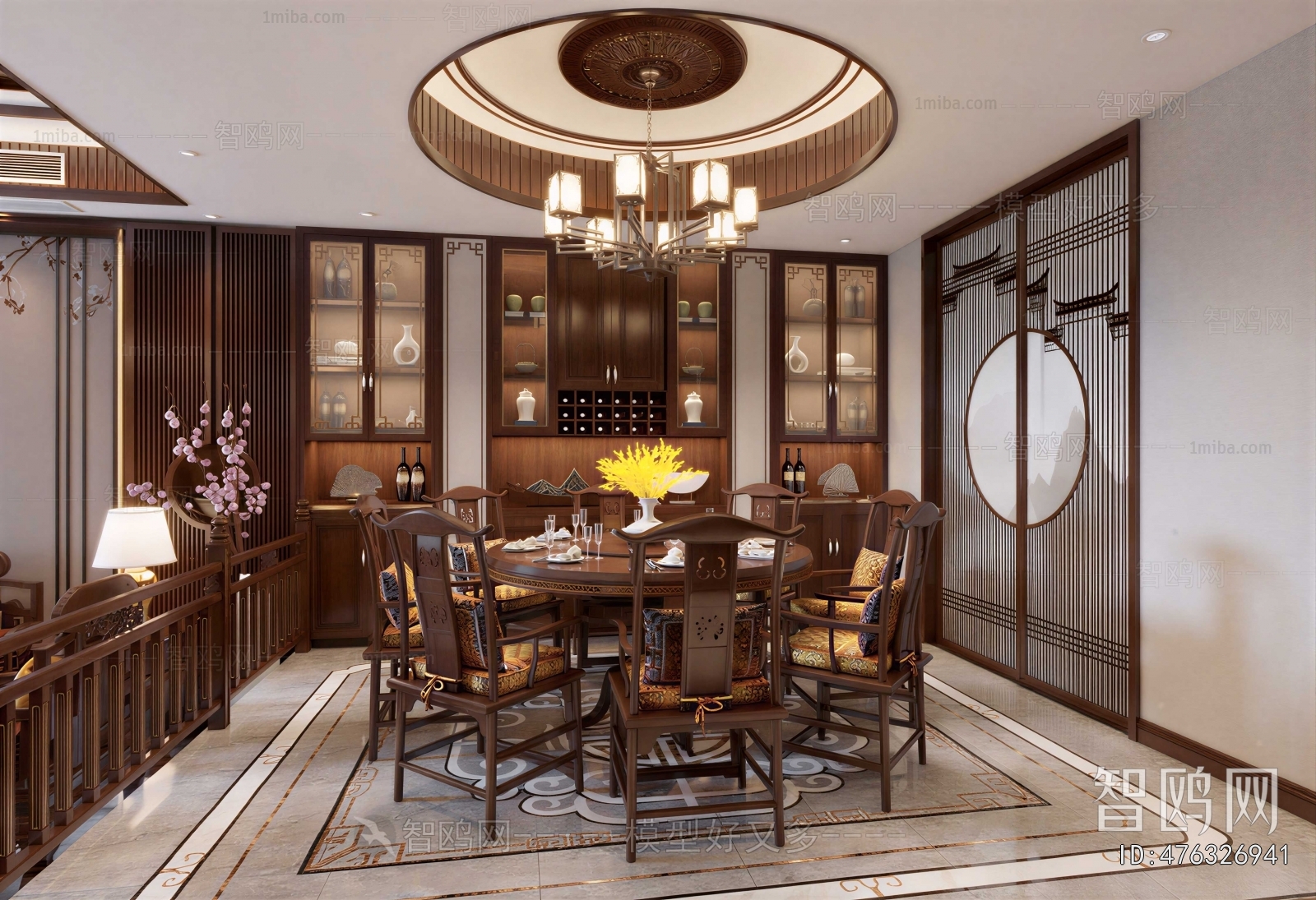New Chinese Style Dining Room