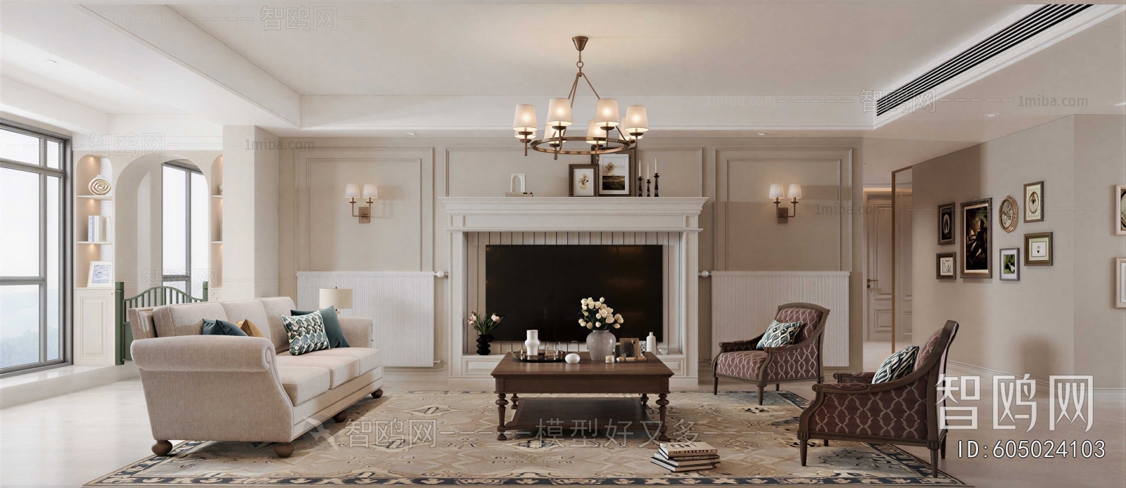 American Style A Living Room