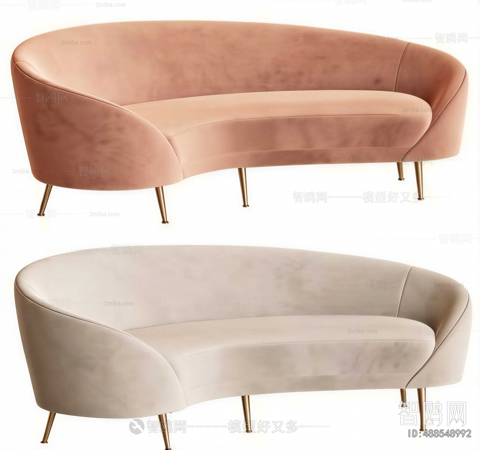 Modern Curved Sofa