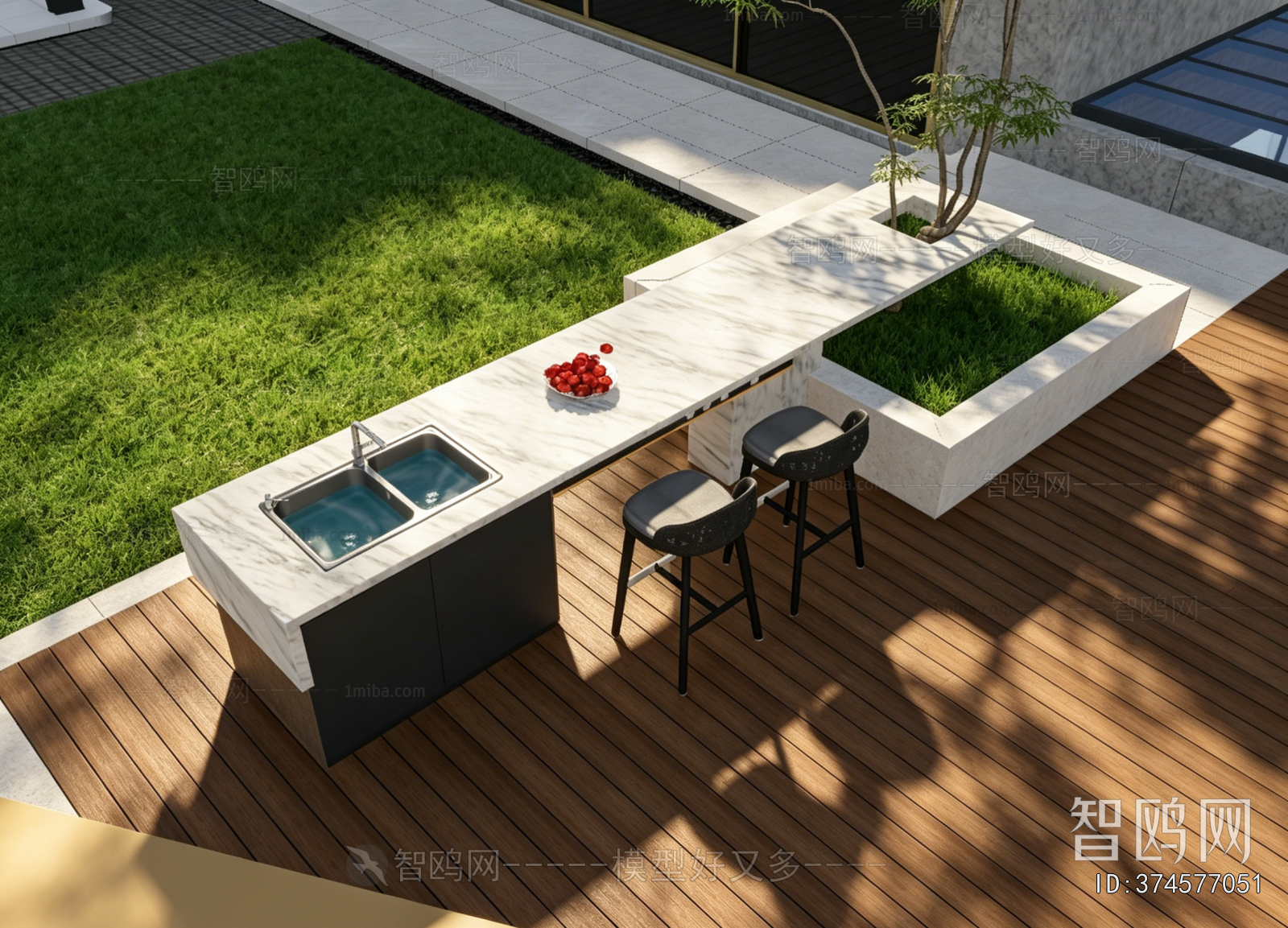 Modern Courtyard/landscape