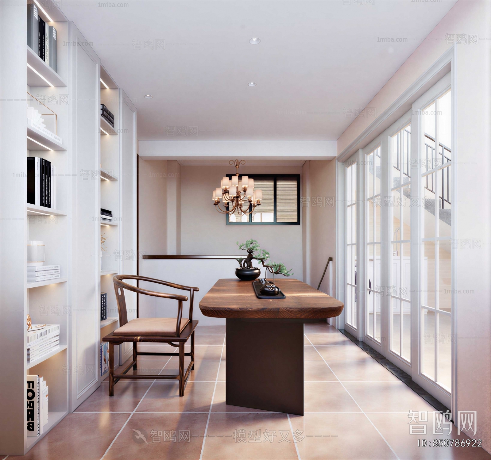 New Chinese Style Study Space