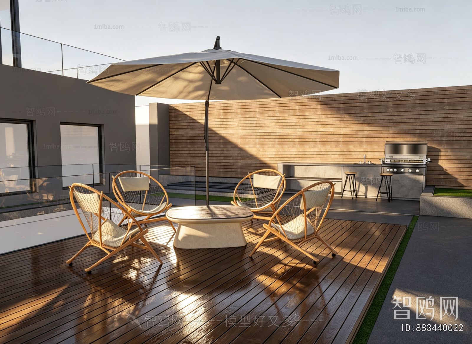 Modern Courtyard/landscape