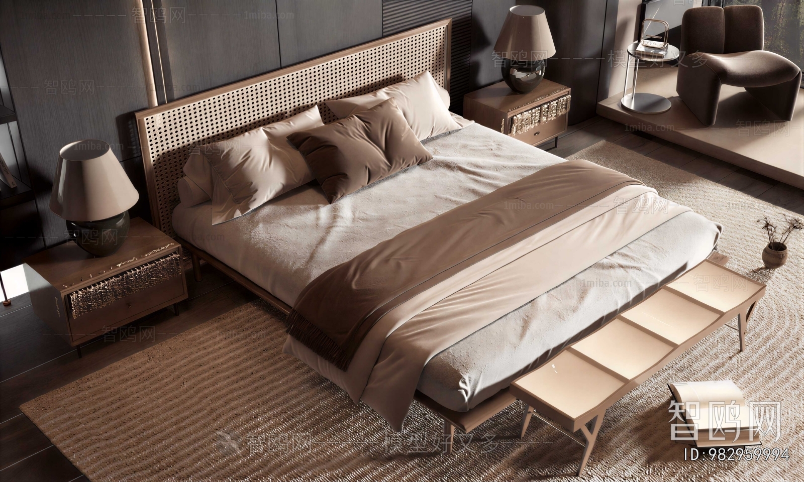 Modern Double Bed