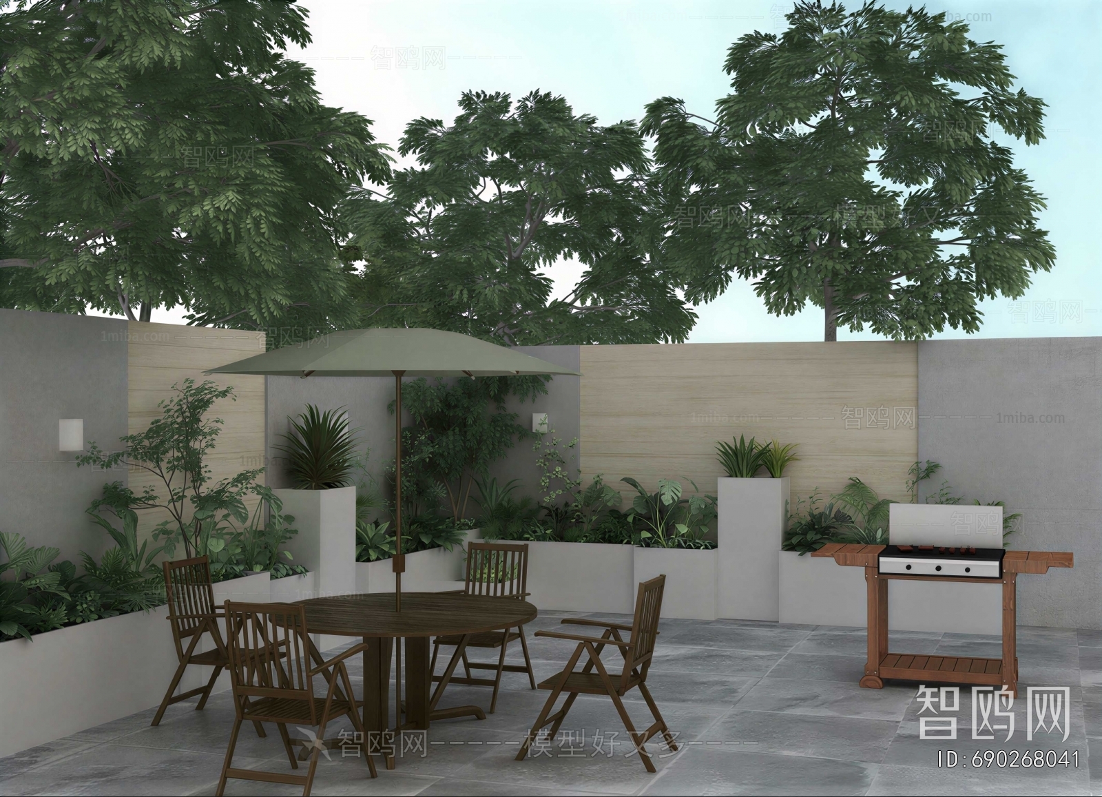 Modern Courtyard/landscape