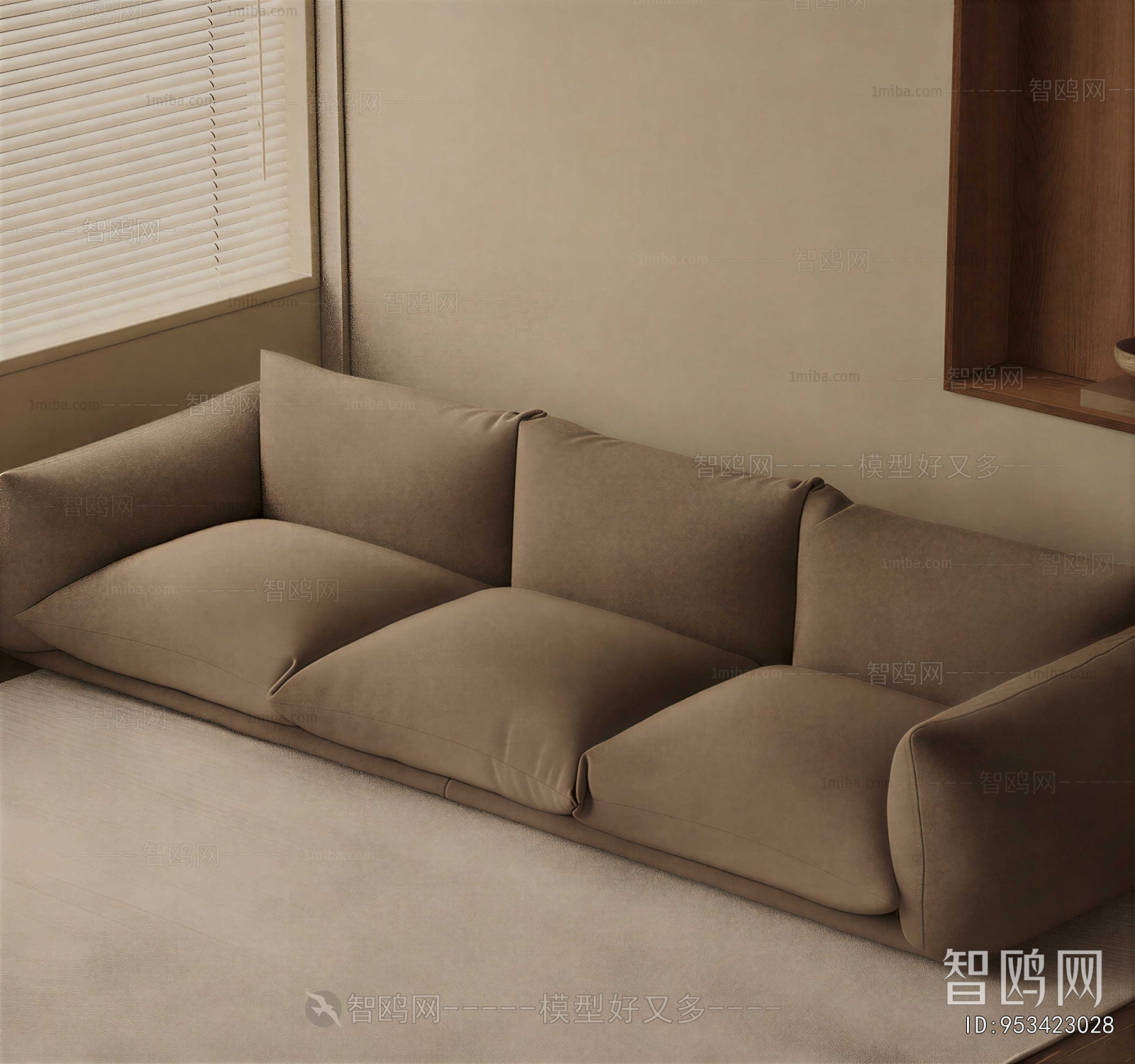 Modern Three-seat Sofa