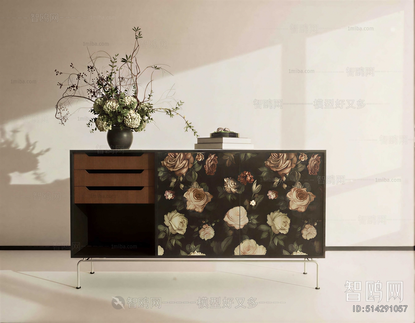 New Chinese Style Entrance Cabinet