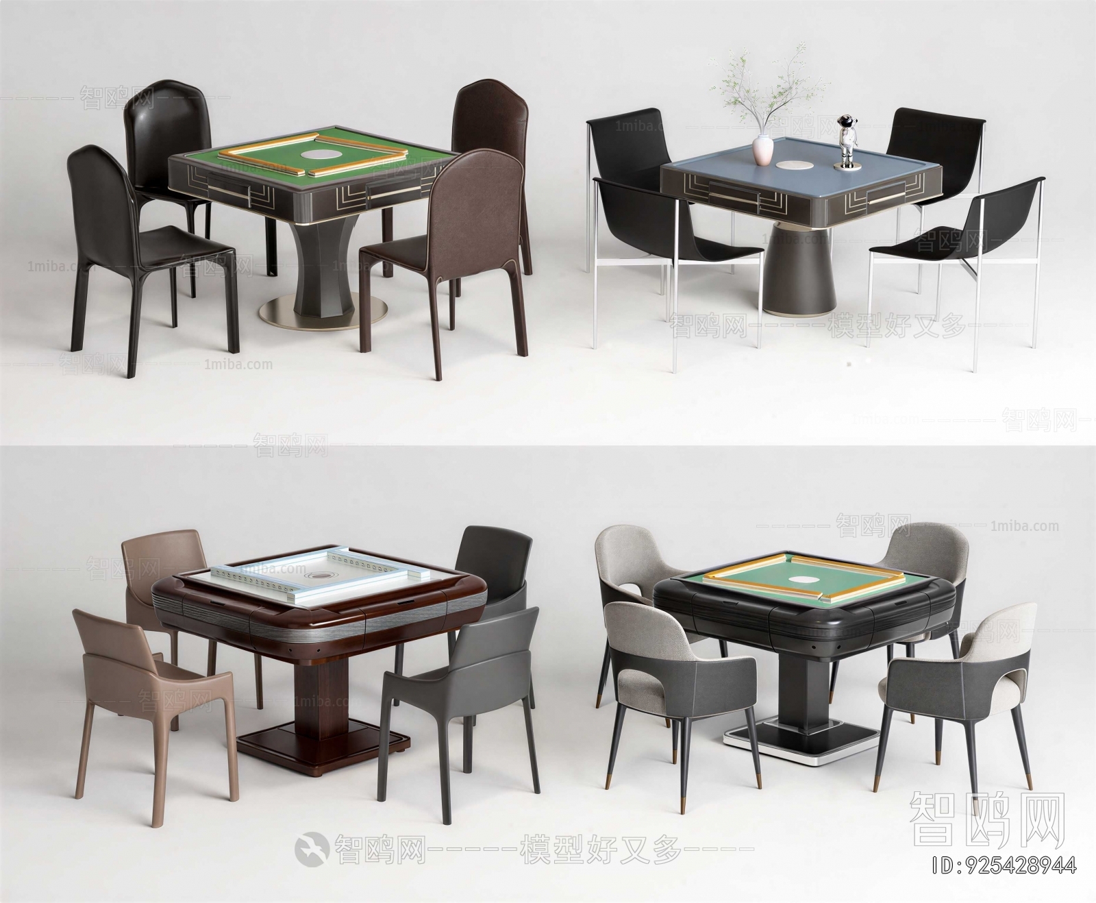 Modern Mahjong Tables And Chairs