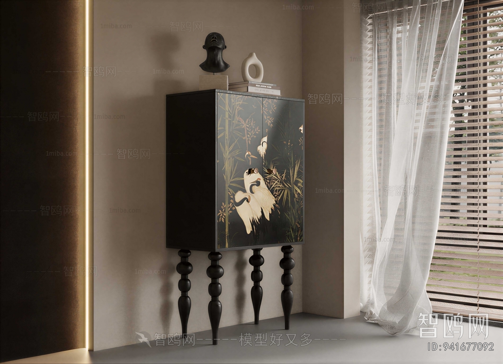 French Style Entrance Cabinet
