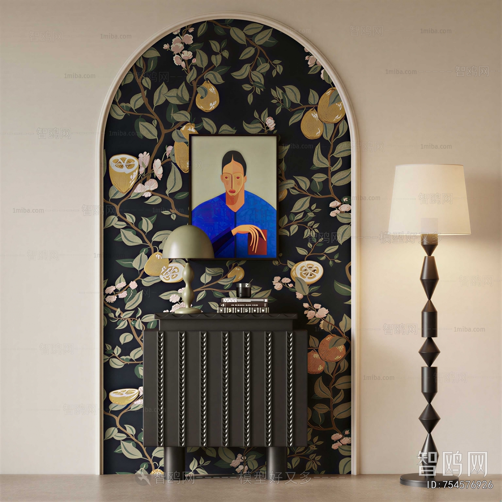 French Style Entrance Cabinet