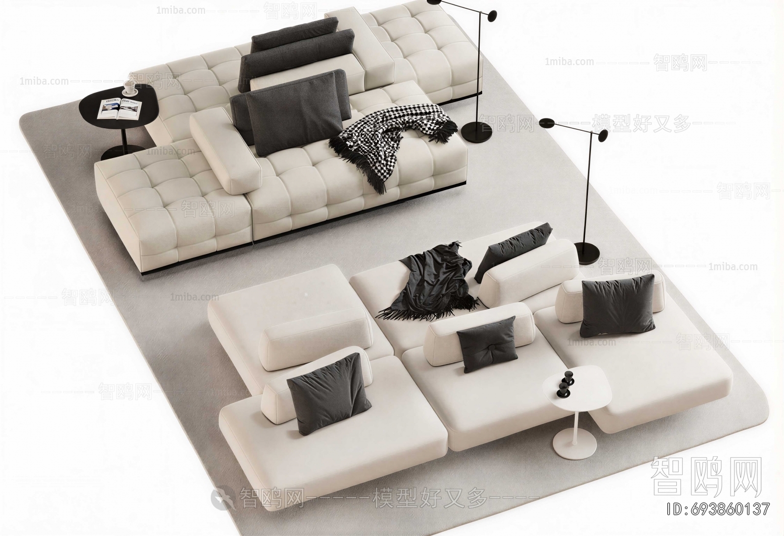 Modern Multi Person Sofa