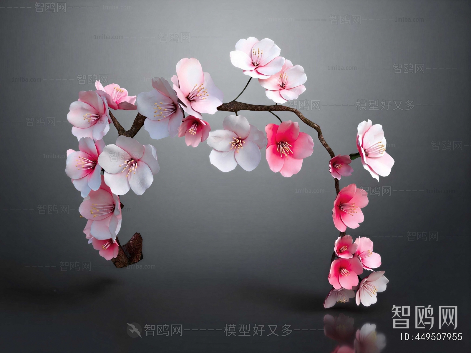 Modern Flowers And Grass
