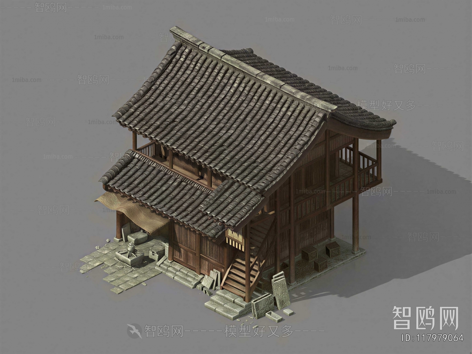 Chinese Style Ancient Architectural Buildings