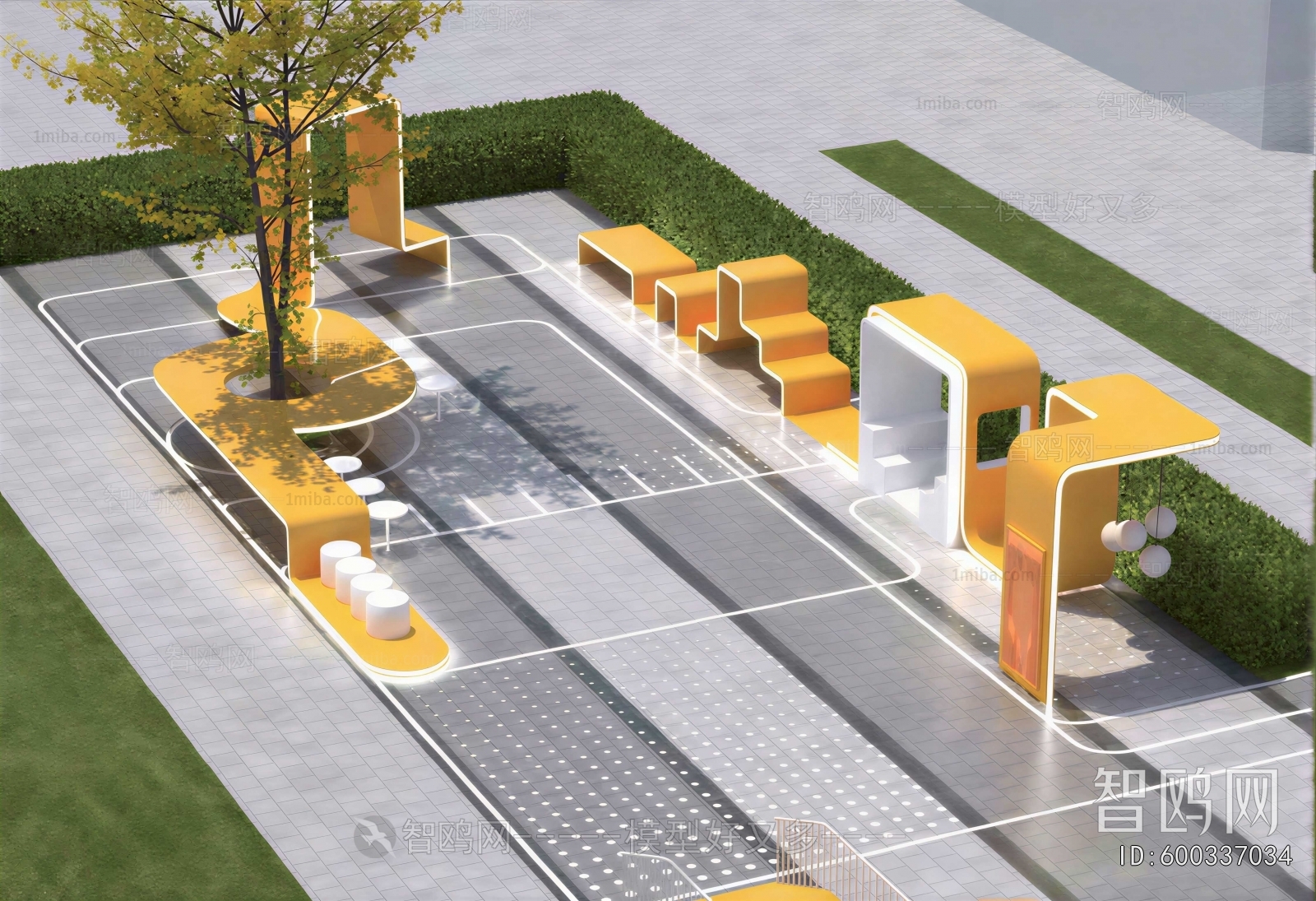 Modern Park Landscape