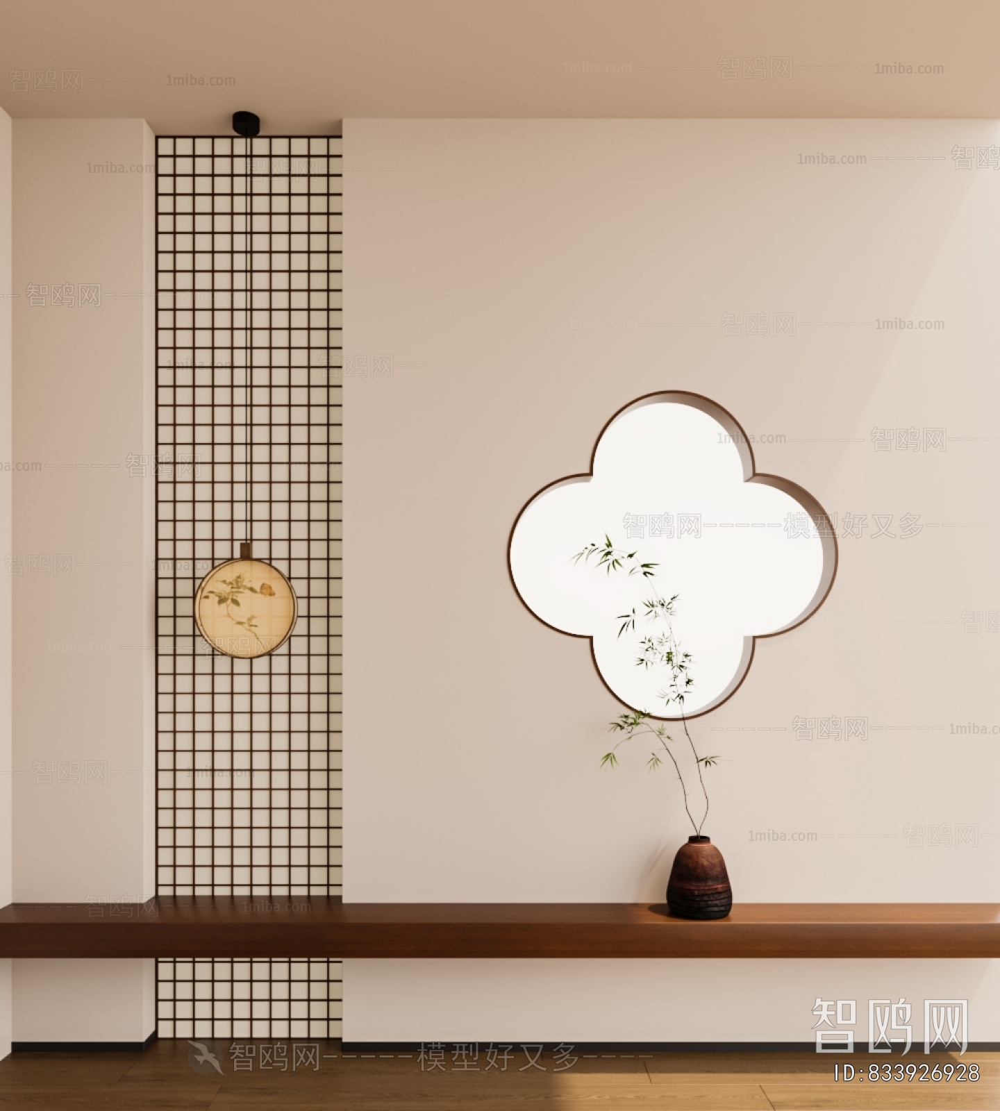 New Chinese Style TV Wall