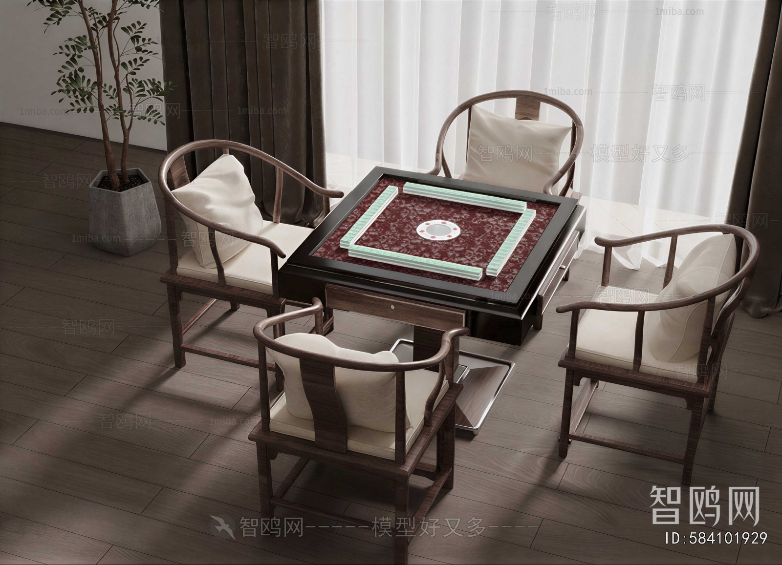 New Chinese Style Mahjong Tables And Chairs
