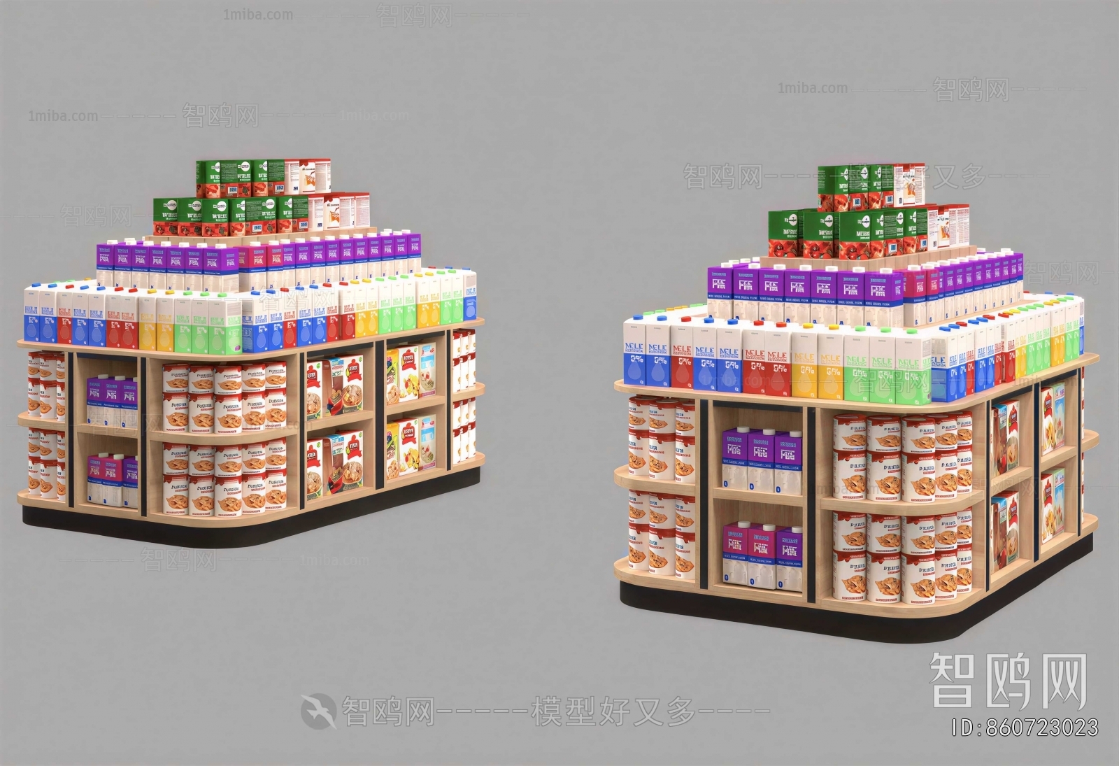 Modern Supermarket Shelf