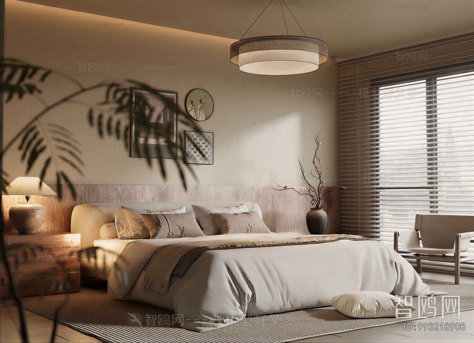 Wabi-sabi Style Bedroom