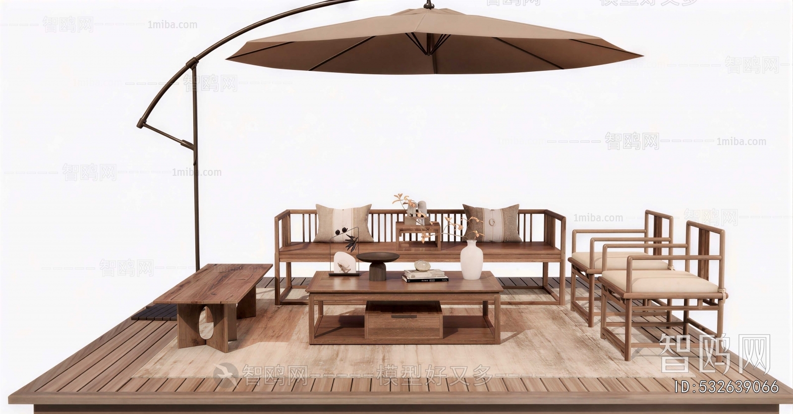 New Chinese Style Outdoor Sofa