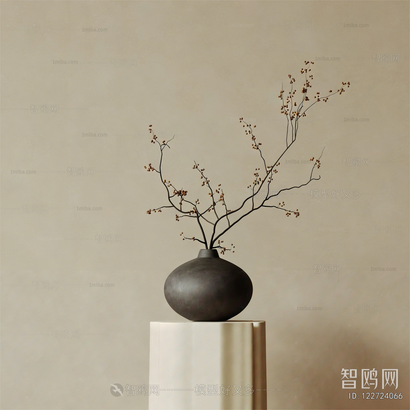 Wabi-sabi Style Dried Branch