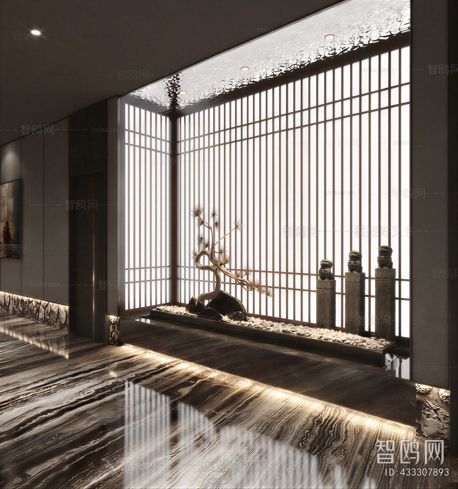 New Chinese Style Hallway