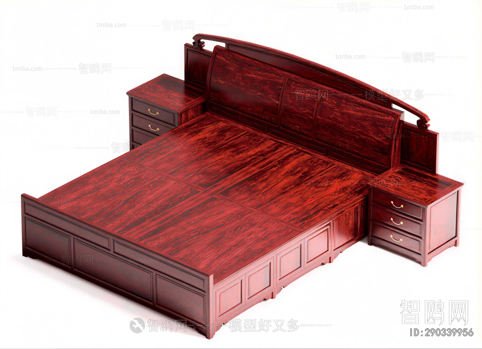 New Chinese Style Double Bed