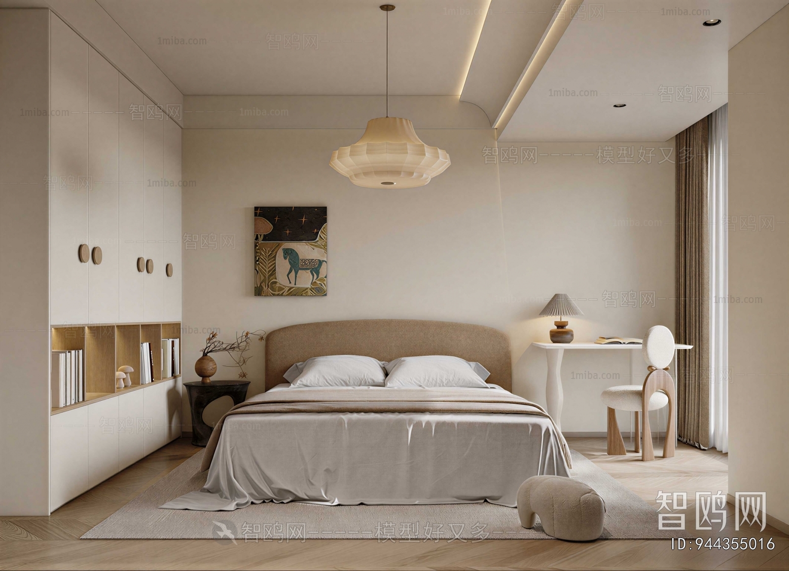 Wabi-sabi Style Bedroom