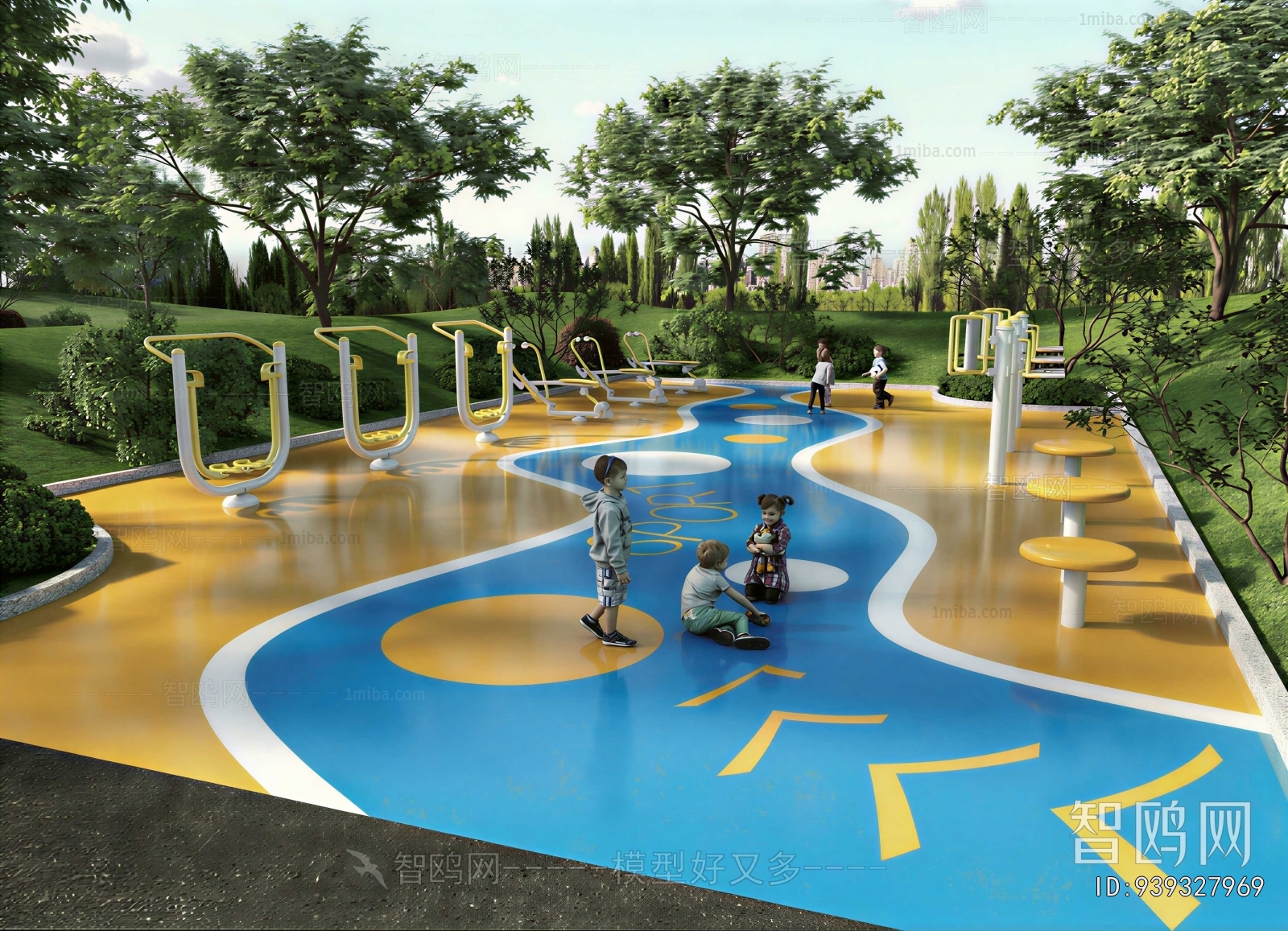 Modern Park Landscape
