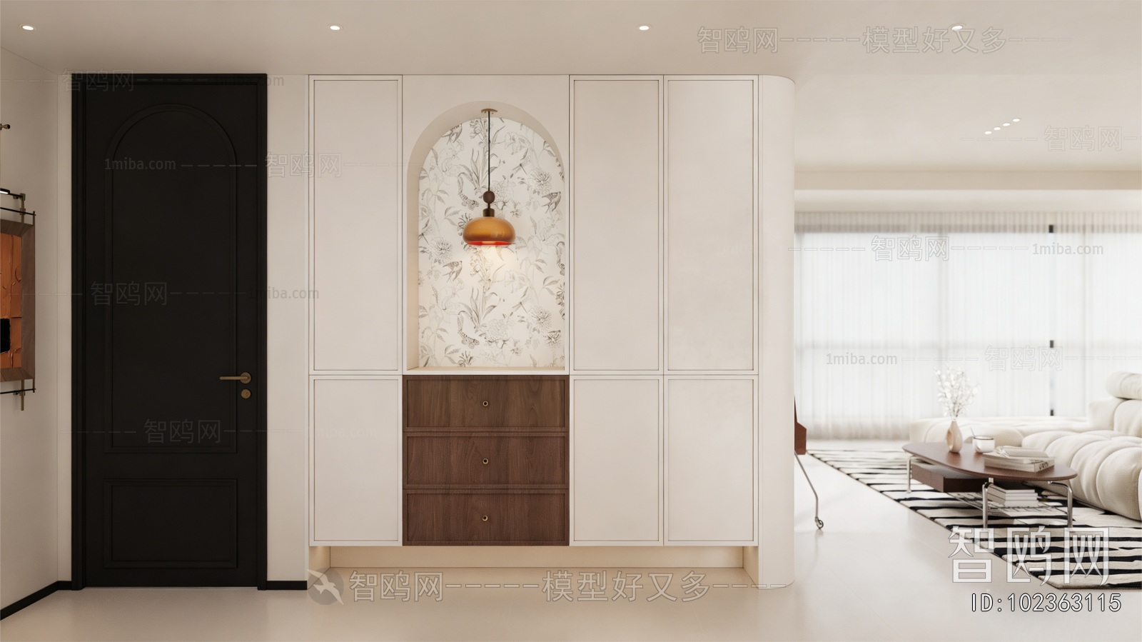 French Style Hallway