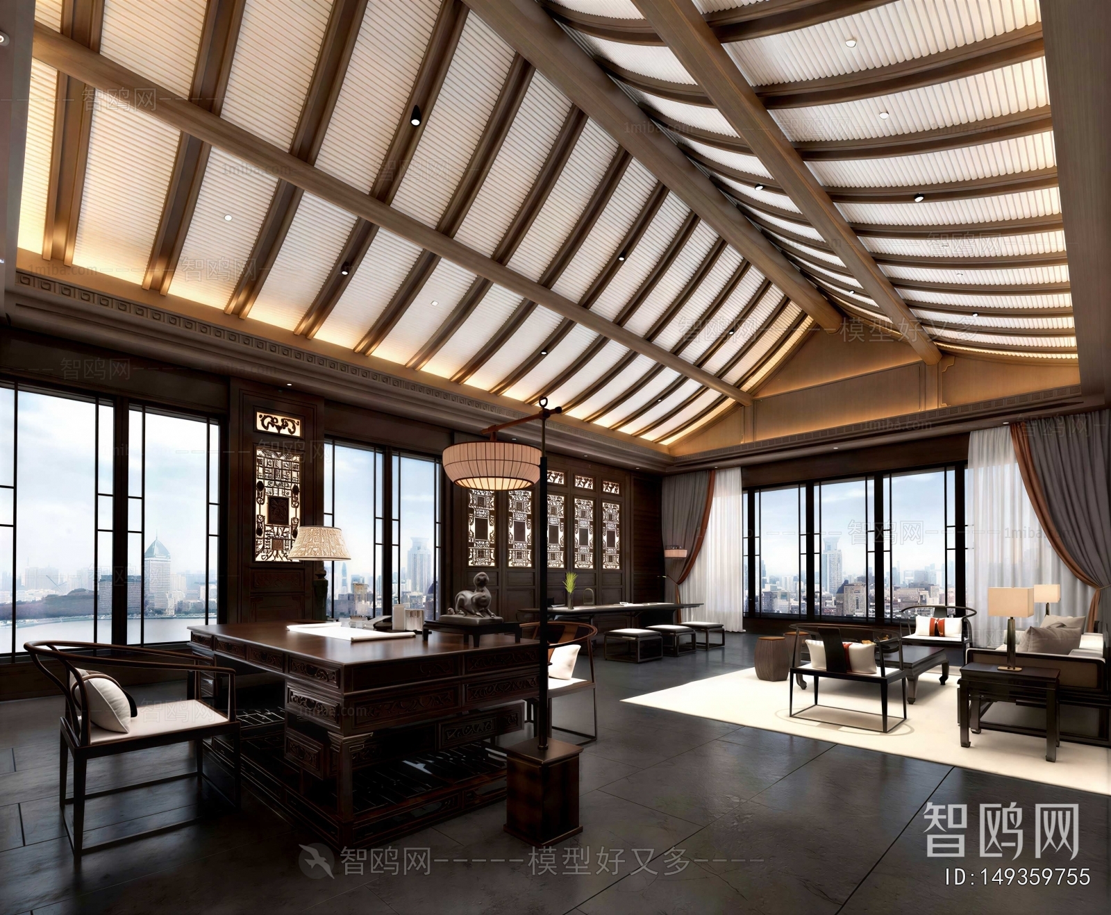 New Chinese Style Manager's Office