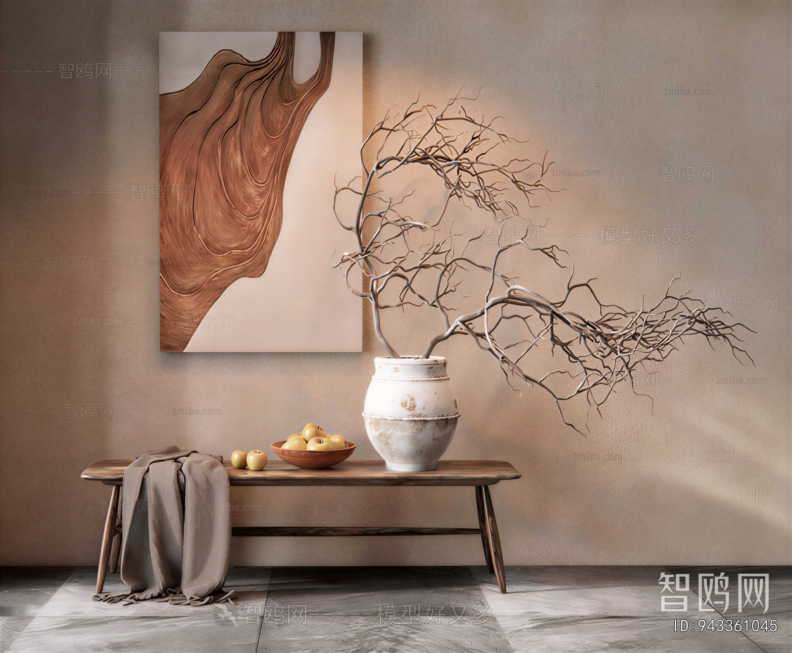 Wabi-sabi Style Dried Branch