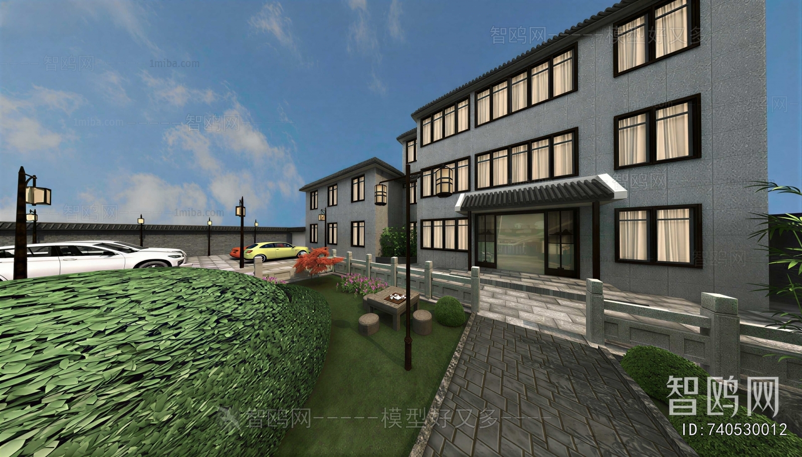 New Chinese Style Courtyard/landscape
