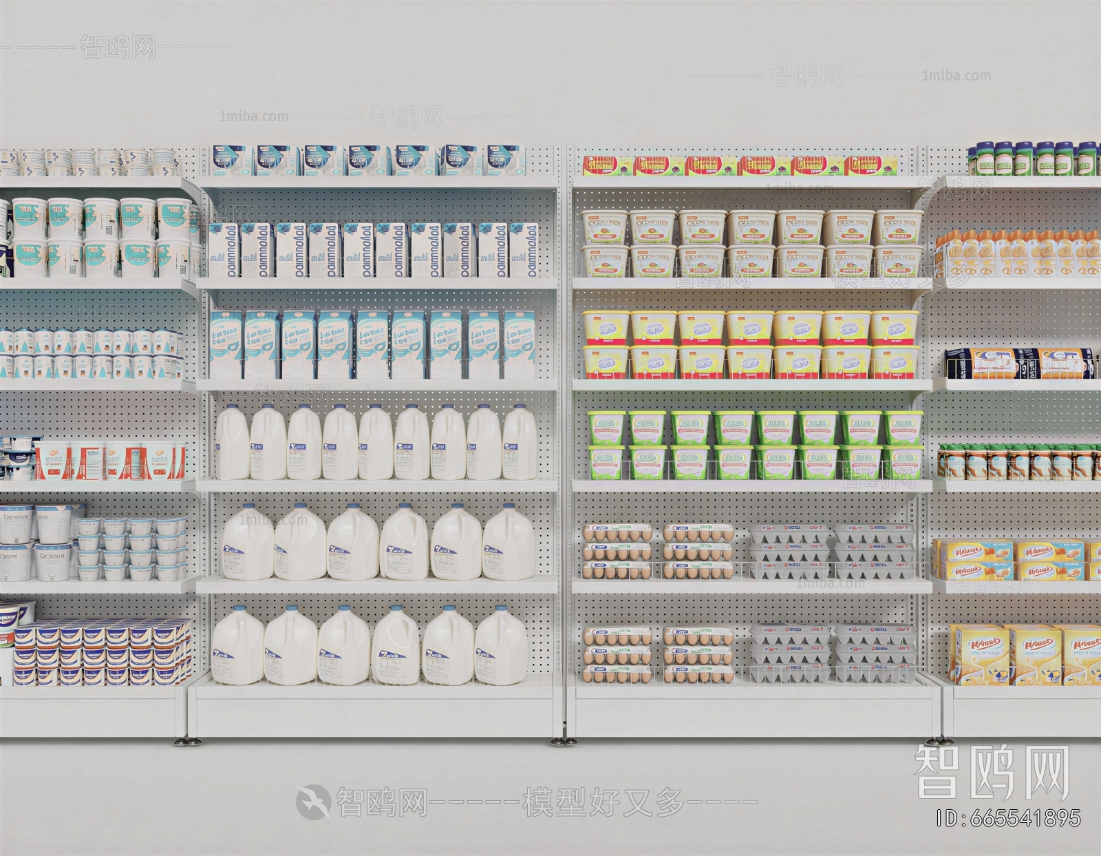 Modern Supermarket Shelf