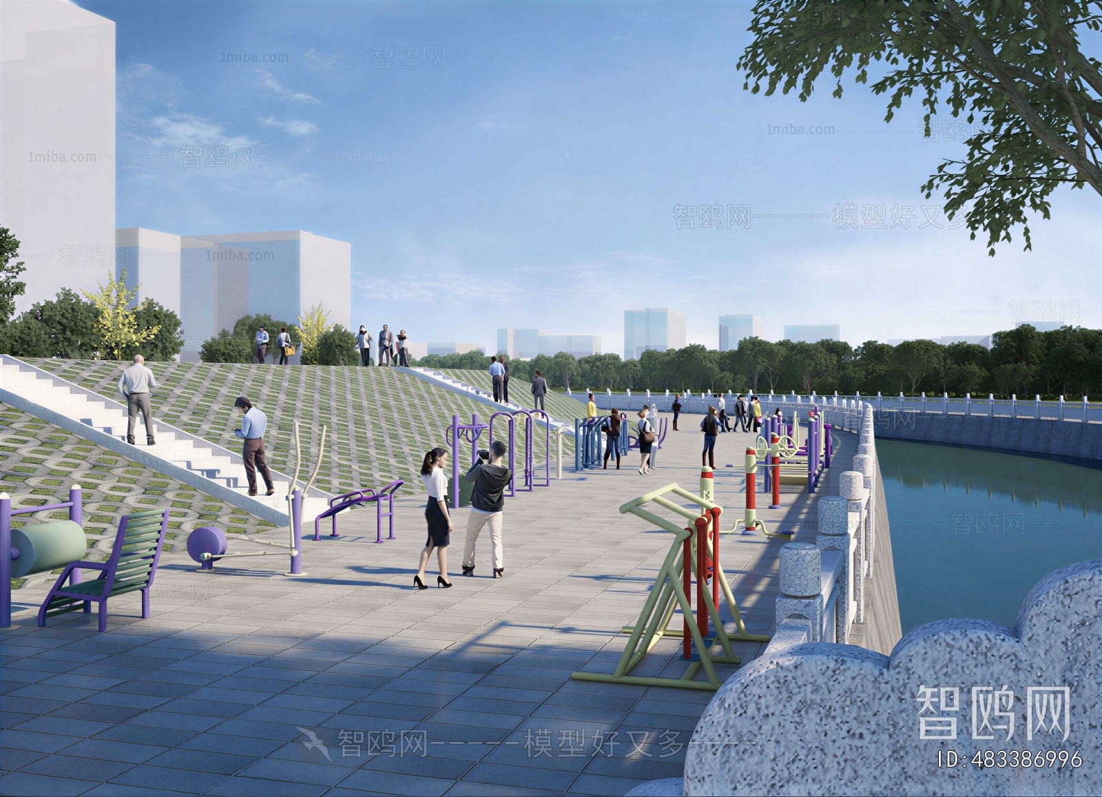 Modern Park Landscape