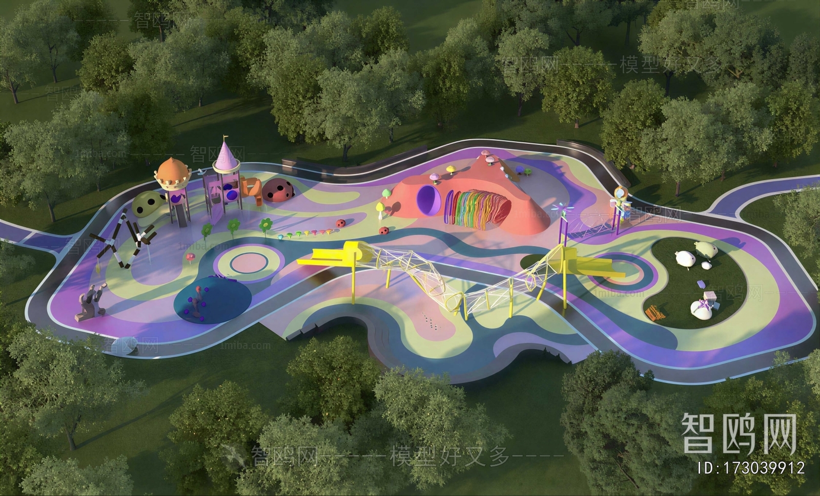Modern Park Landscape