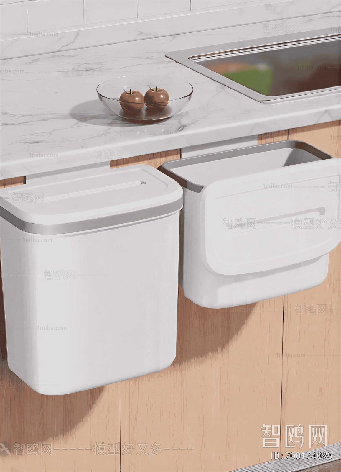Modern Trash Can