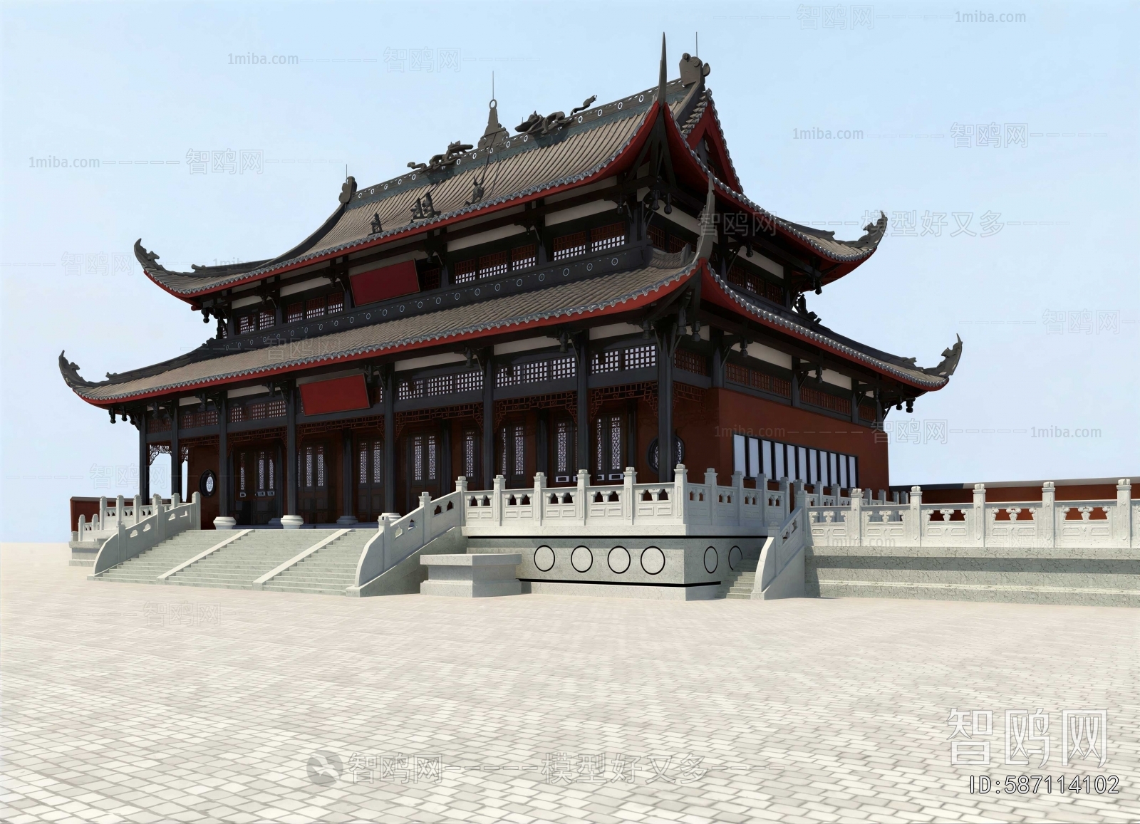 Chinese Style Ancient Architectural Buildings