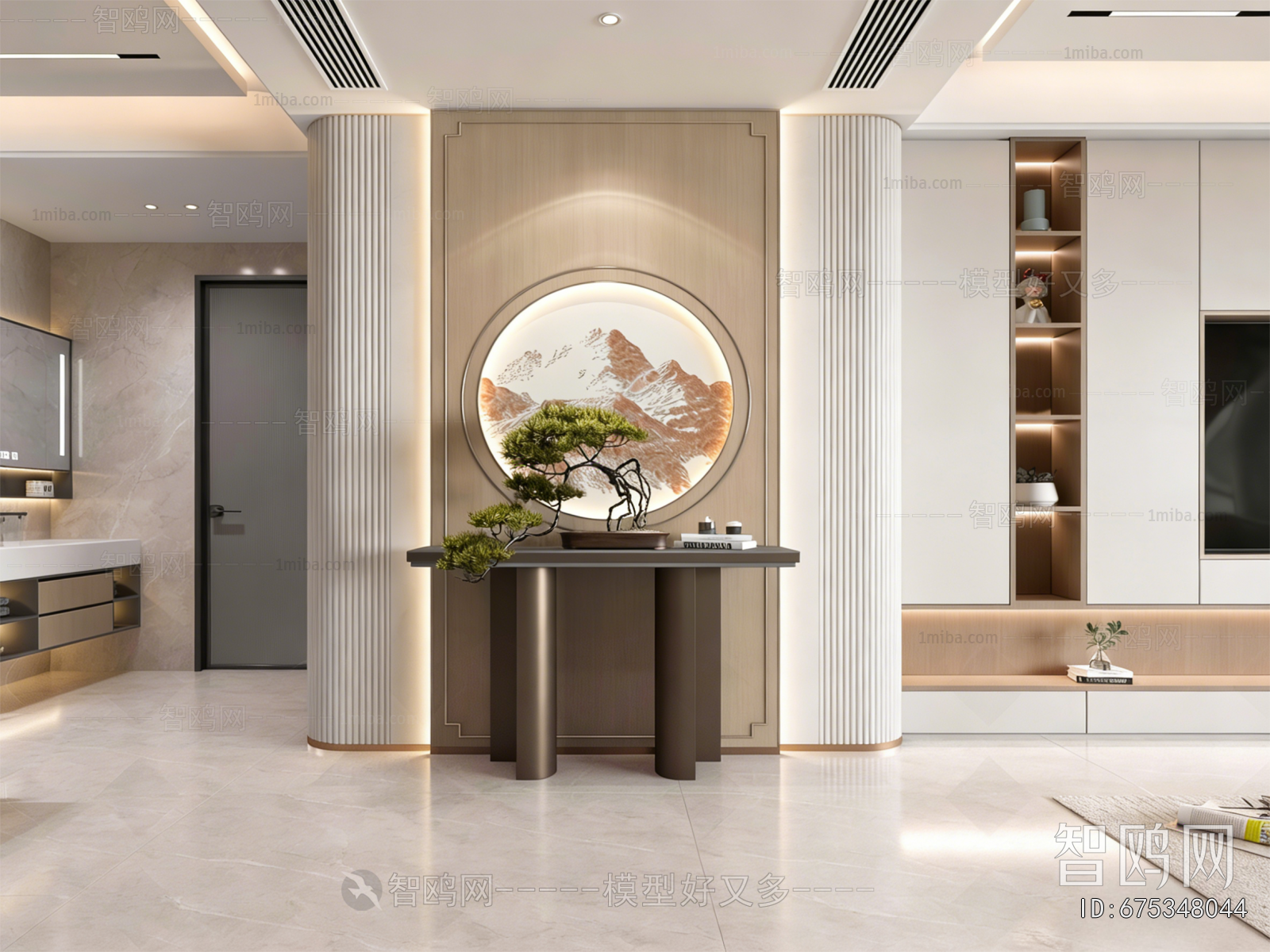 New Chinese Style Hallway