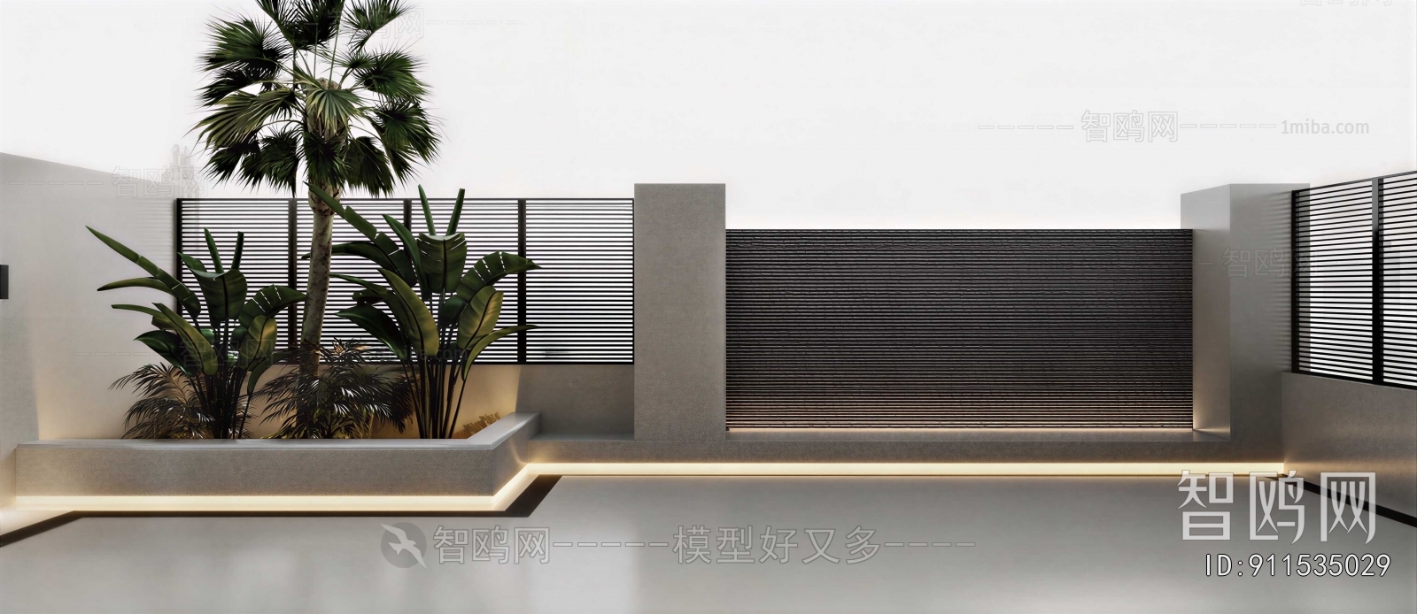 Modern Courtyard/landscape