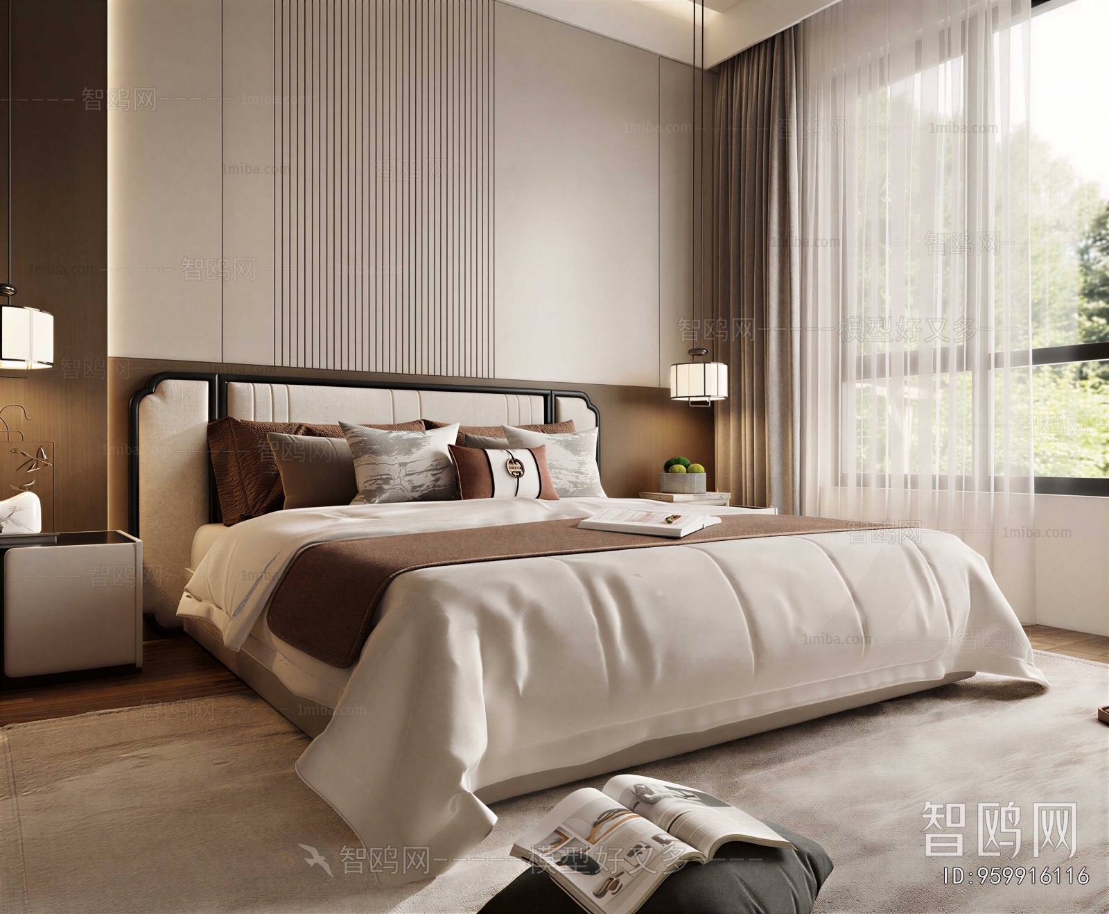 New Chinese Style Bedroom