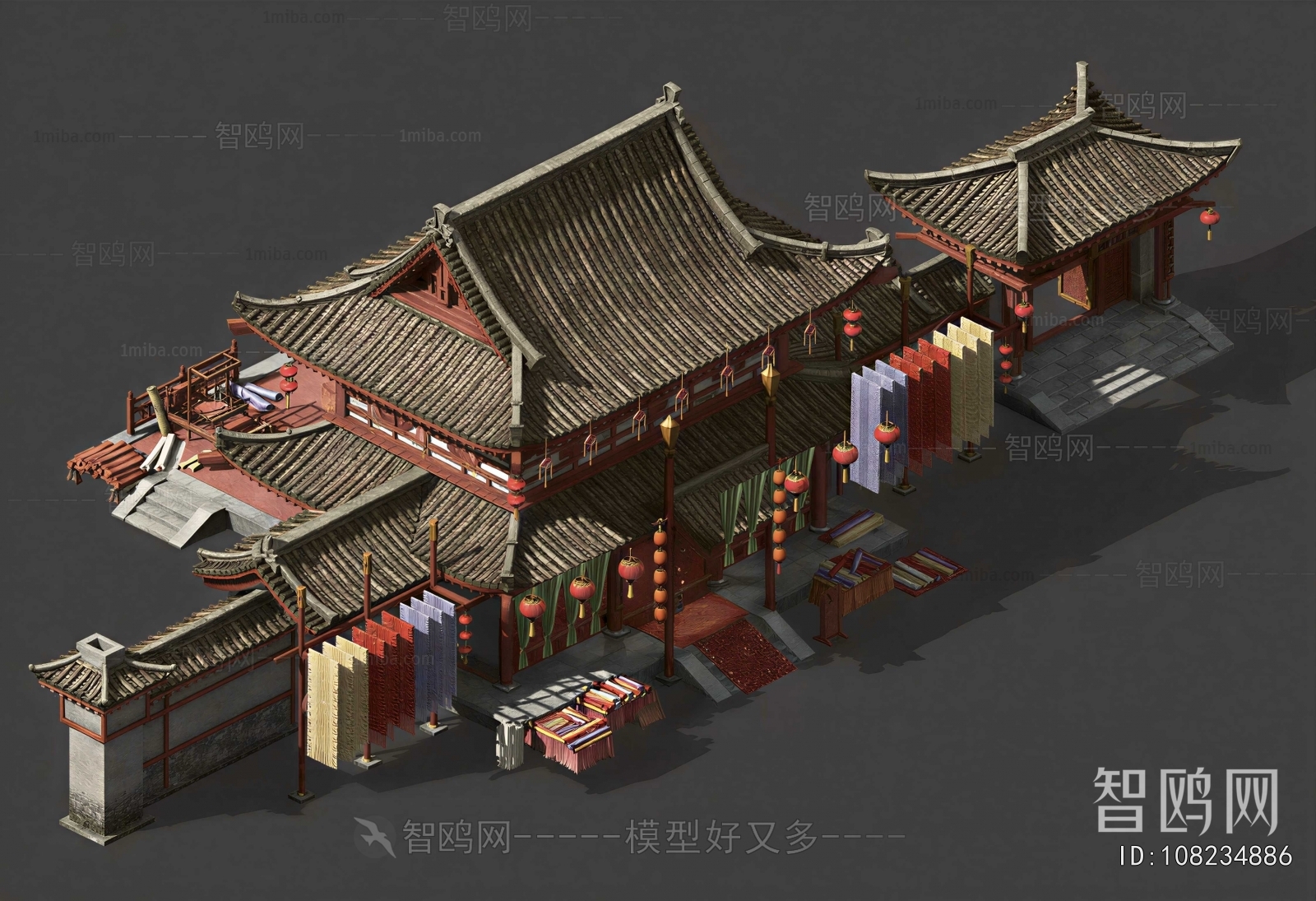 Chinese Style Appearance Of Commercial Building