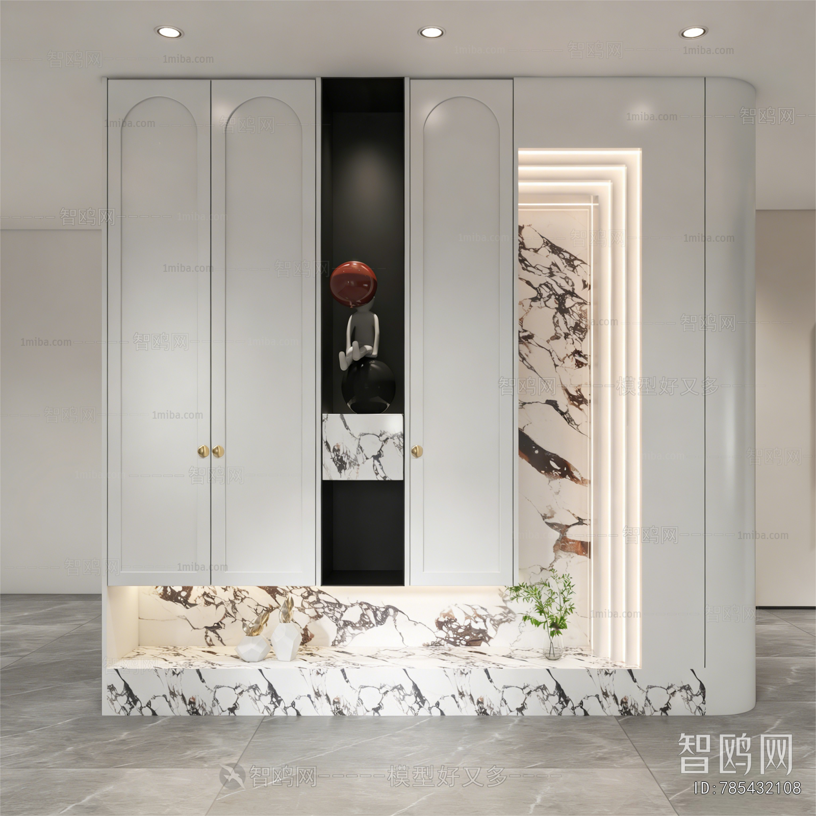 French Style Entrance Cabinet