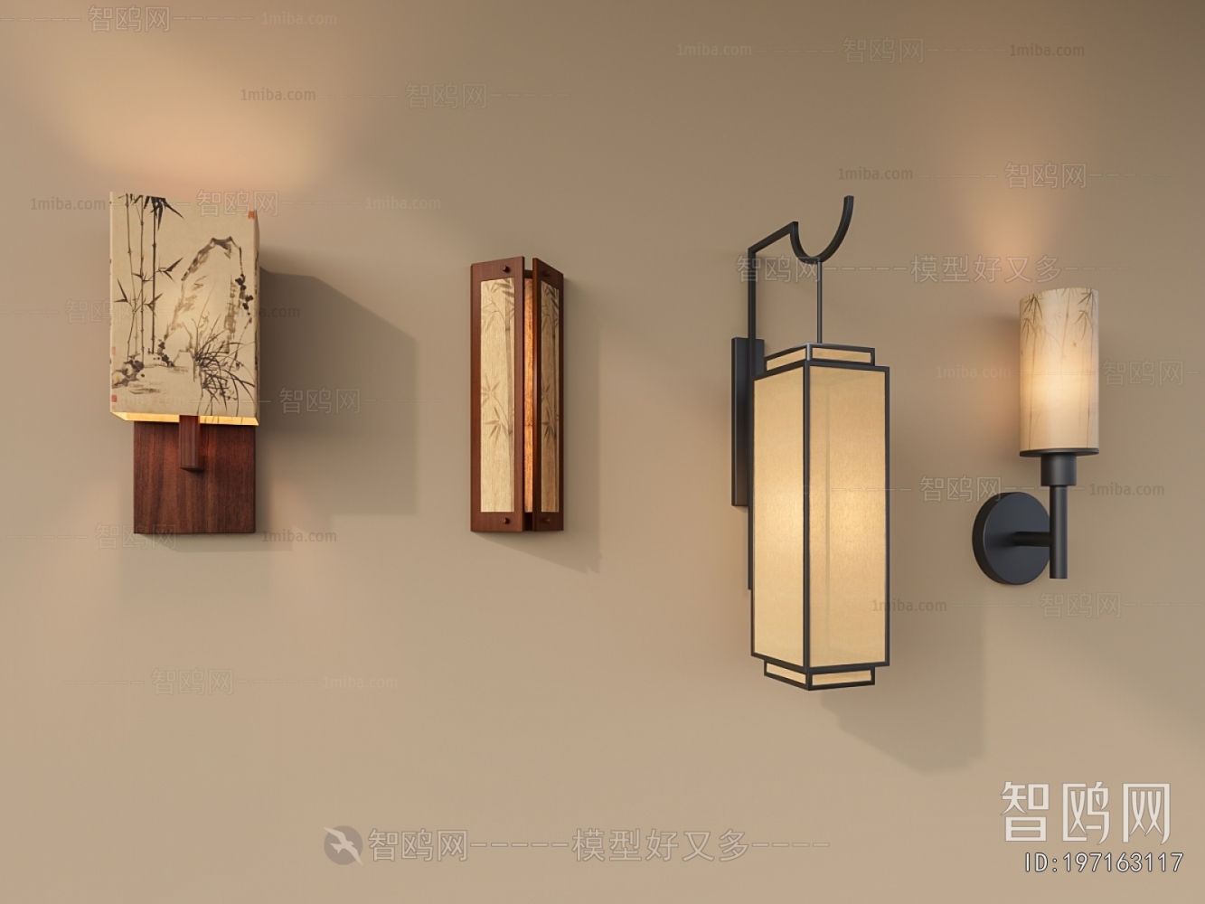 New Chinese Style Wall Lamp