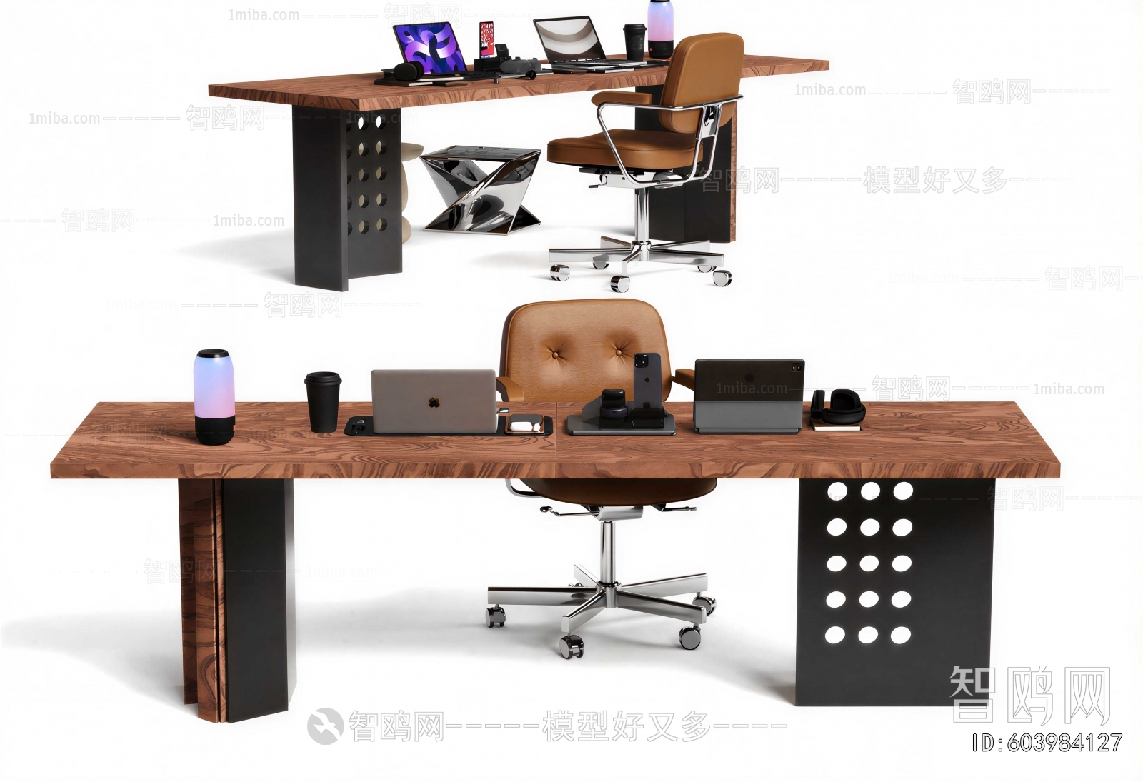 Industrial Style Office Desk And Chair