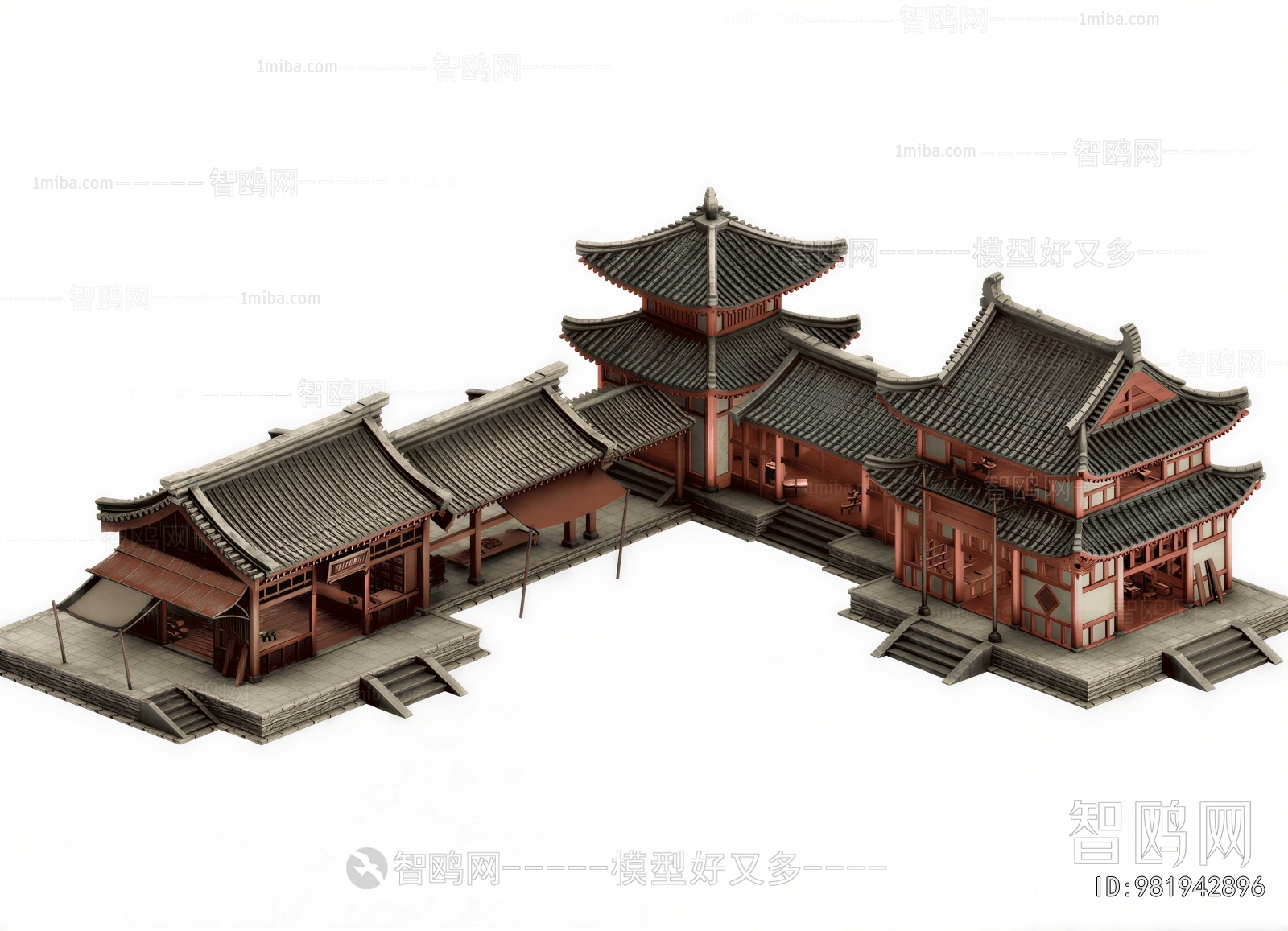 Chinese Style Ancient Architectural Buildings