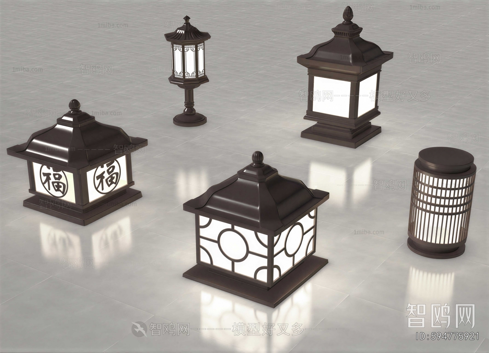 New Chinese Style Outdoor Light