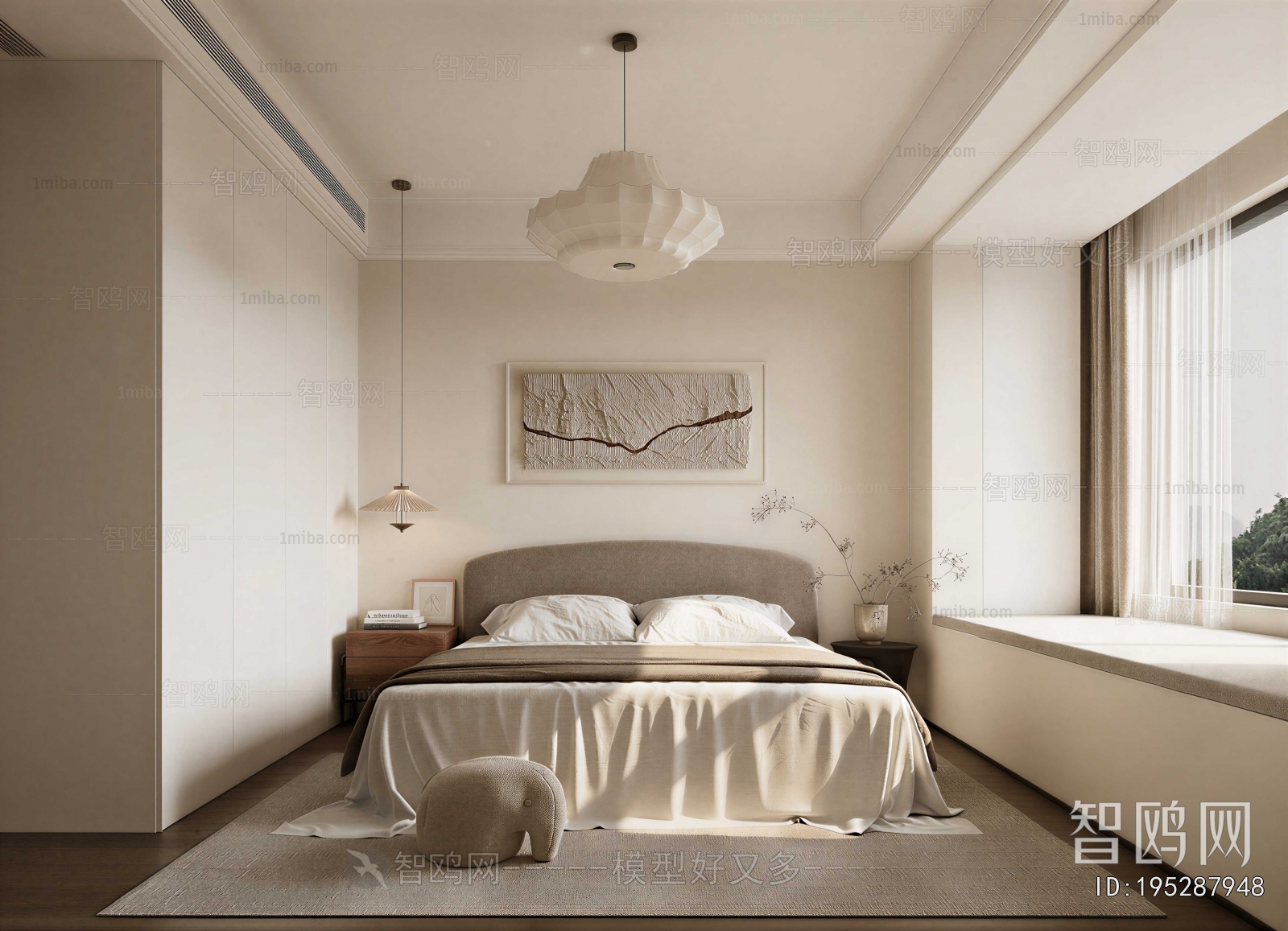 Wabi-sabi Style Bedroom